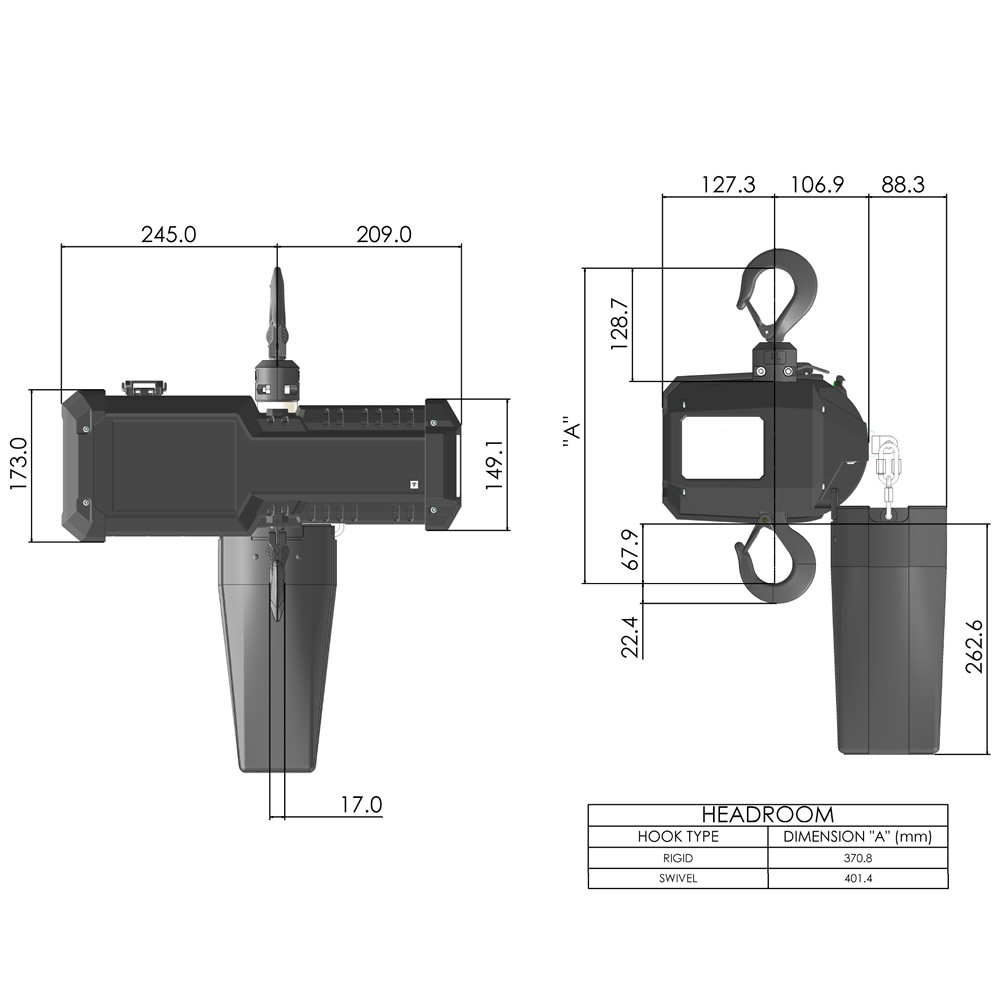 BatteryStar: Abmessungen