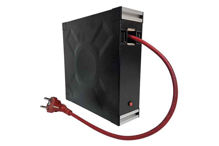 Kabelaufroller für den Einbau in Geräten