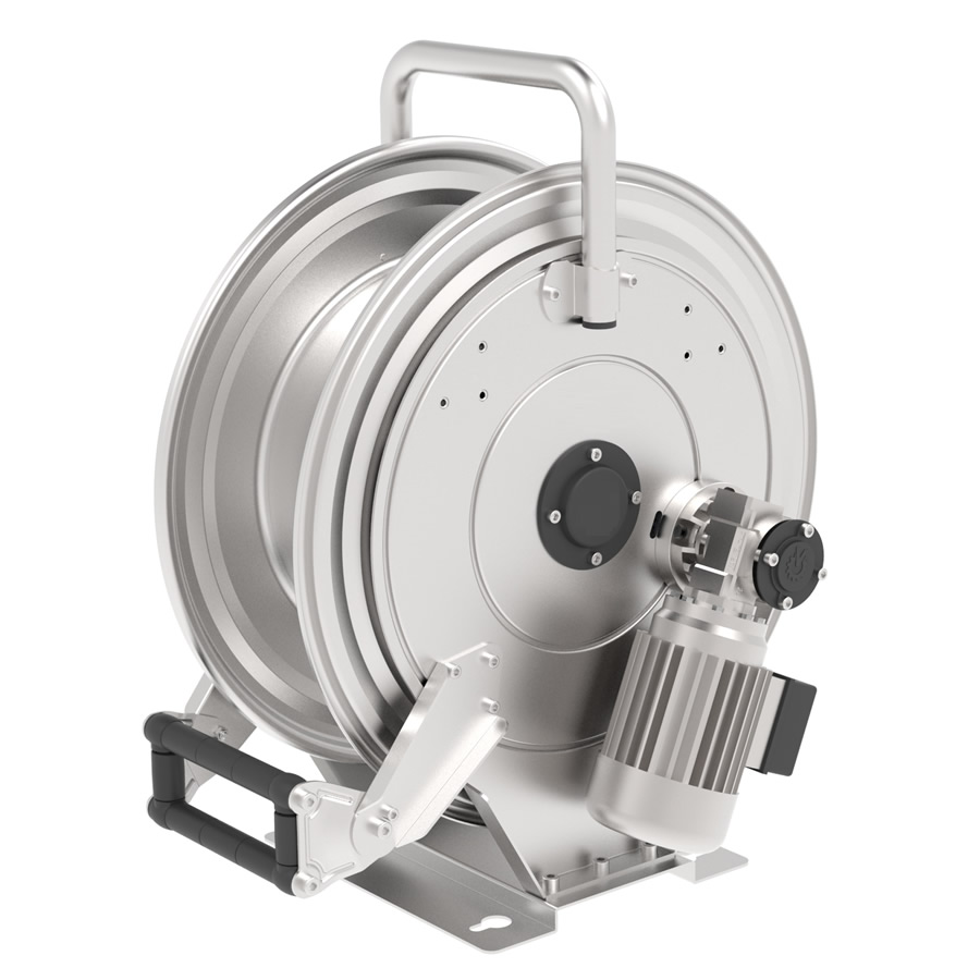 Schlauchaufroller motorisch, Edelstahl, Serie 540, 540, 560 