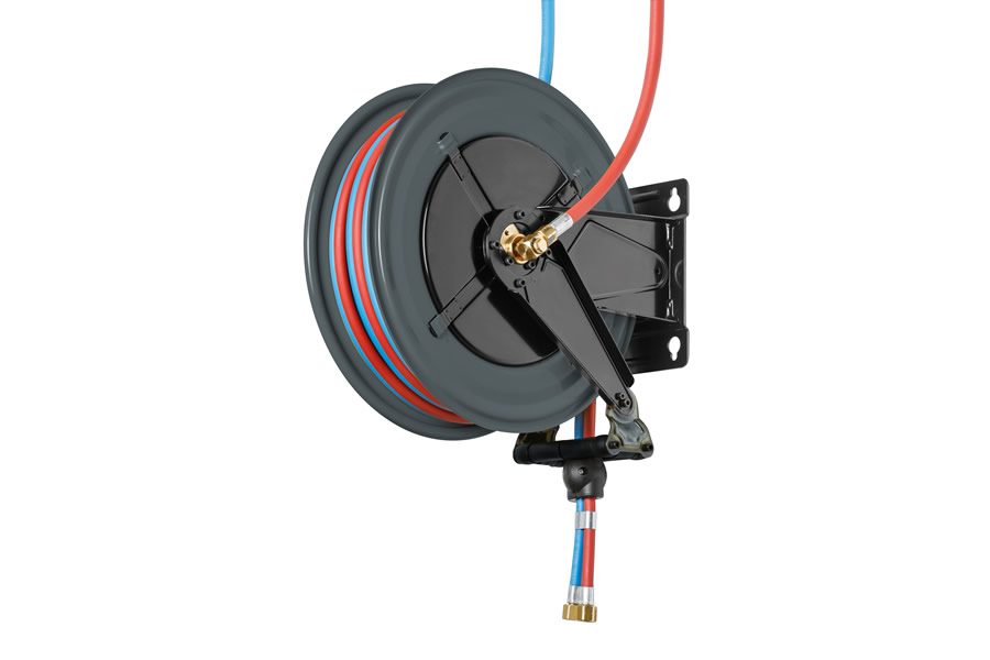 Schlauchaufroller Automatik für Sauerstoff und Acetylen
